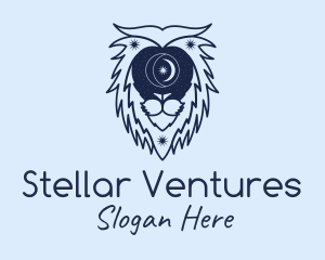 Astral Zodiac Lion logo design