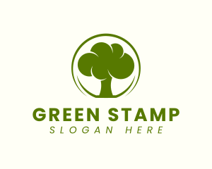 Green Tree Plant logo design