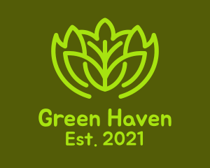 Green Botanical Garden  logo design