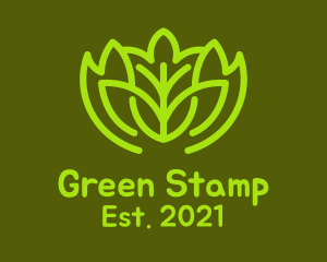 Green Botanical Garden  logo design