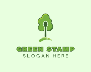 Organic Spoon Tree logo design