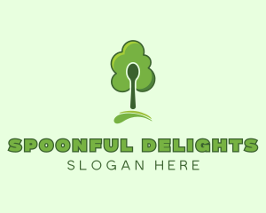 Organic Spoon Tree logo design