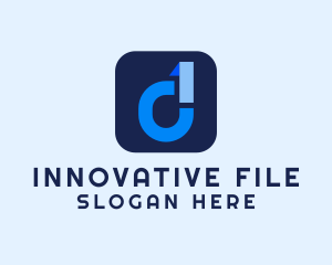 File Manager App Letter D logo