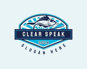 Fishing Hook Seafood logo design