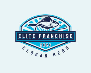 Fishing Hook Seafood logo design