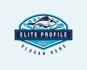 Fishing Hook Seafood logo design