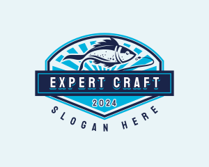 Fishing Hook Seafood logo design