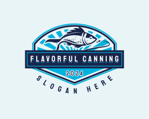 Fishing Hook Seafood logo design