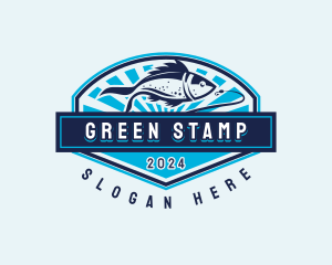 Fishing Hook Seafood logo design