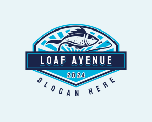 Fishing Hook Seafood logo design