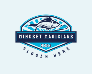 Fishing Hook Seafood logo design