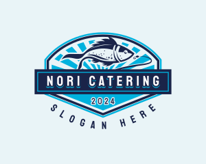 Fishing Hook Seafood logo design