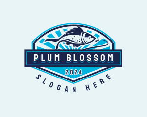 Fishing Hook Seafood logo design