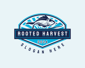 Fishing Hook Seafood logo design