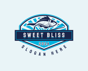 Fishing Hook Seafood logo design