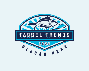 Fishing Hook Seafood logo design