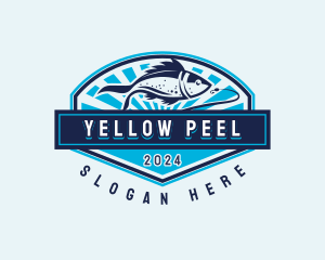 Fishing Hook Seafood logo design