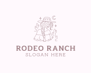 Cowgirl Rodeo Buckaroo logo