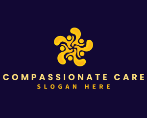 People Community Volunteer logo design