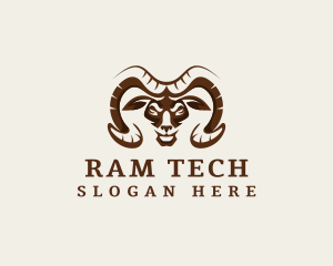 Wild Ram Horn logo design