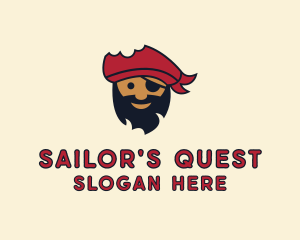 Pirate Sailor Cartoon logo design