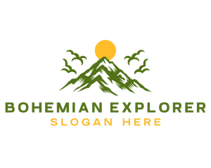 Mountain Destination Explorer logo design