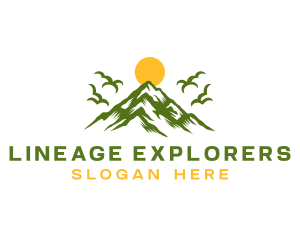 Mountain Destination Explorer logo design