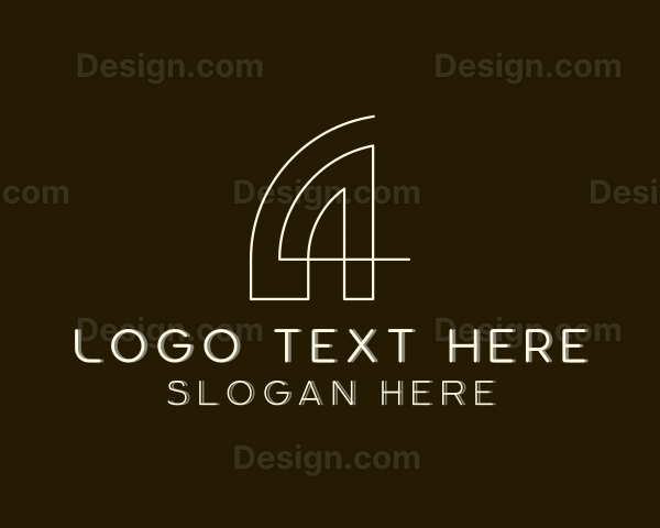 Architecture Designer Construction Letter A Logo