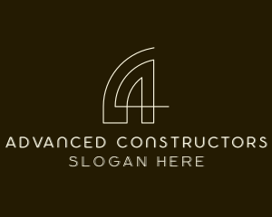 Architecture Designer Construction Letter A logo design