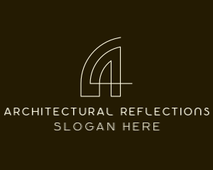 Architecture Designer Construction Letter A logo design