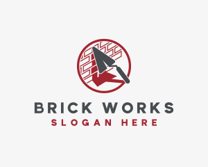 Masonry Trowel Bricks logo design