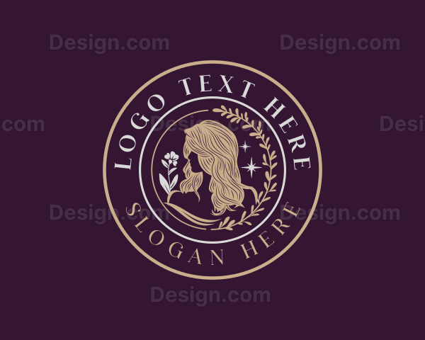 Luxury Woman Hair Salon Logo