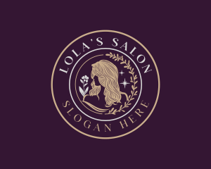 Luxury Woman Hair Salon logo design