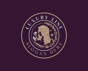 Luxury Woman Hair Salon logo design