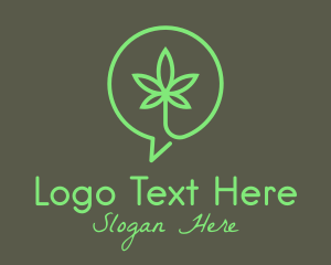 Cannabis Leaf Marijuana logo