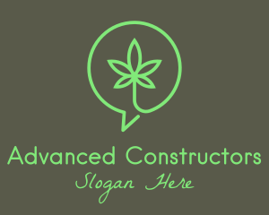 Cannabis Leaf Marijuana logo design