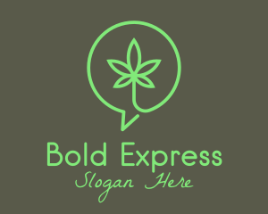 Cannabis Leaf Marijuana logo design