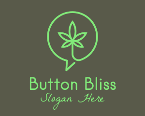 Cannabis Leaf Marijuana logo design