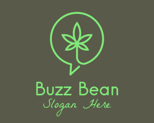 Cannabis Leaf Marijuana logo design