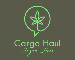 Cannabis Leaf Marijuana logo design