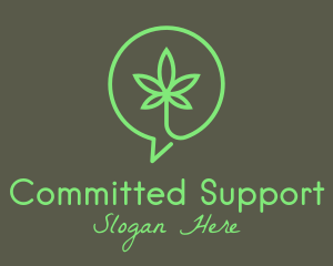 Cannabis Leaf Marijuana logo design