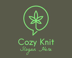 Cannabis Leaf Marijuana logo design