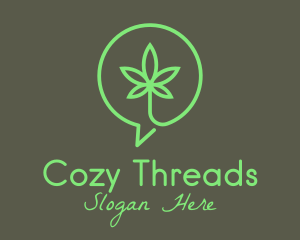 Cannabis Leaf Marijuana logo design