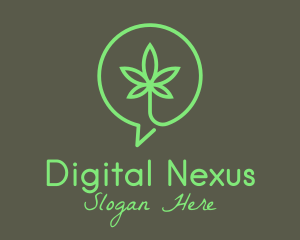 Cannabis Leaf Marijuana logo design