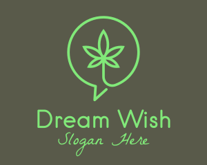 Cannabis Leaf Marijuana logo design