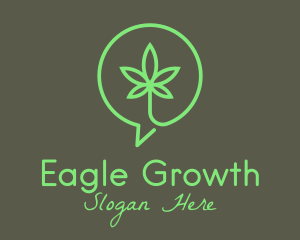 Cannabis Leaf Marijuana logo design