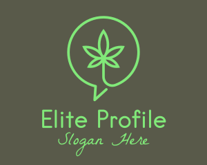 Cannabis Leaf Marijuana logo design