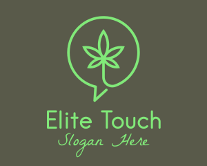 Cannabis Leaf Marijuana logo design