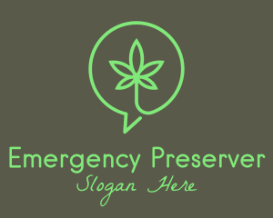 Cannabis Leaf Marijuana logo design