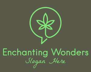 Cannabis Leaf Marijuana logo design